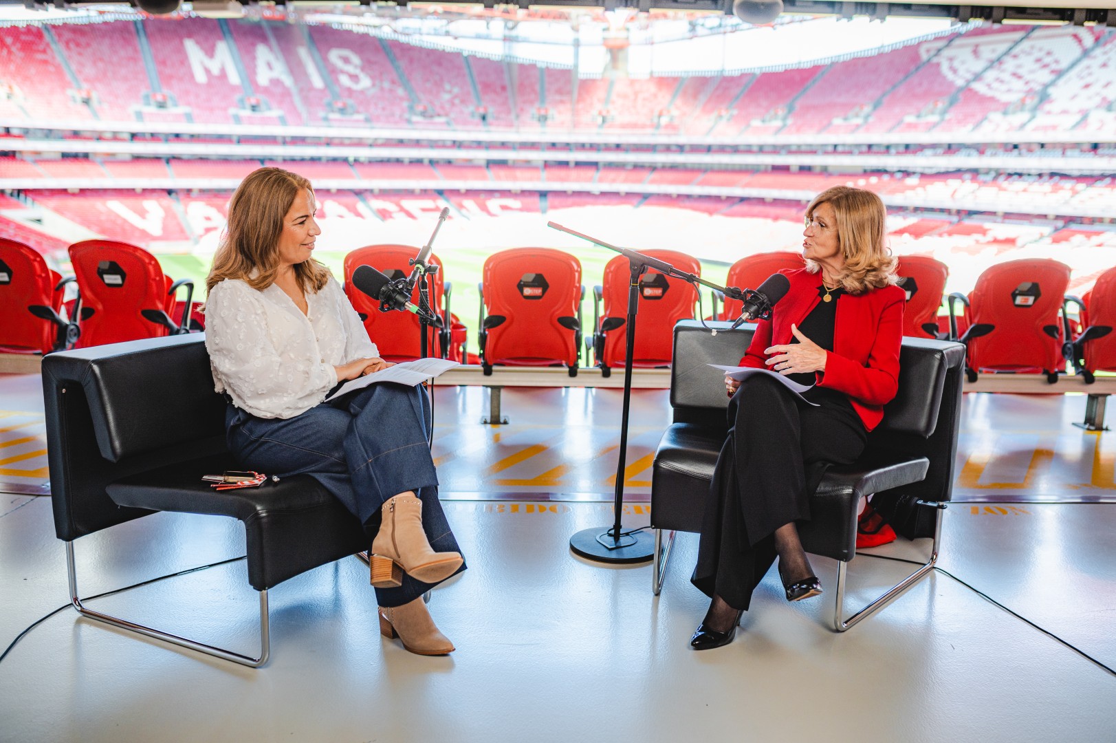 Estúdio profissional de podcast