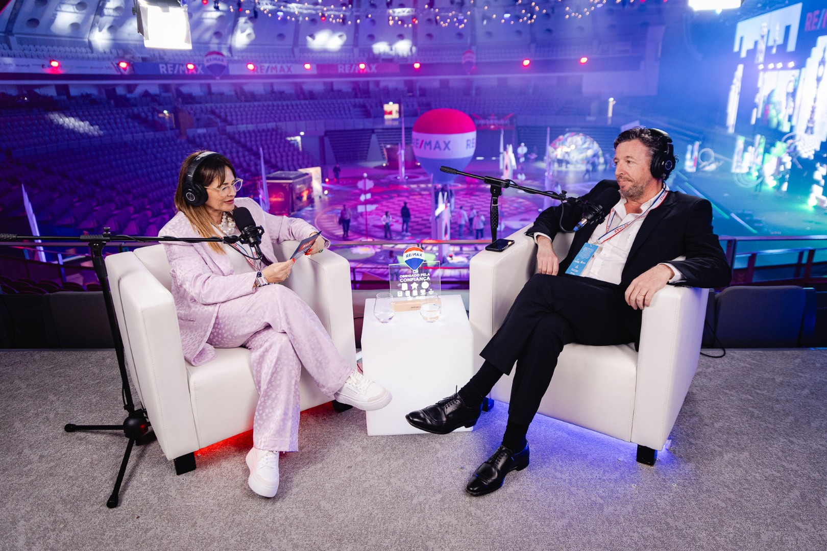 Fotografia real do estúdio de podcast 2