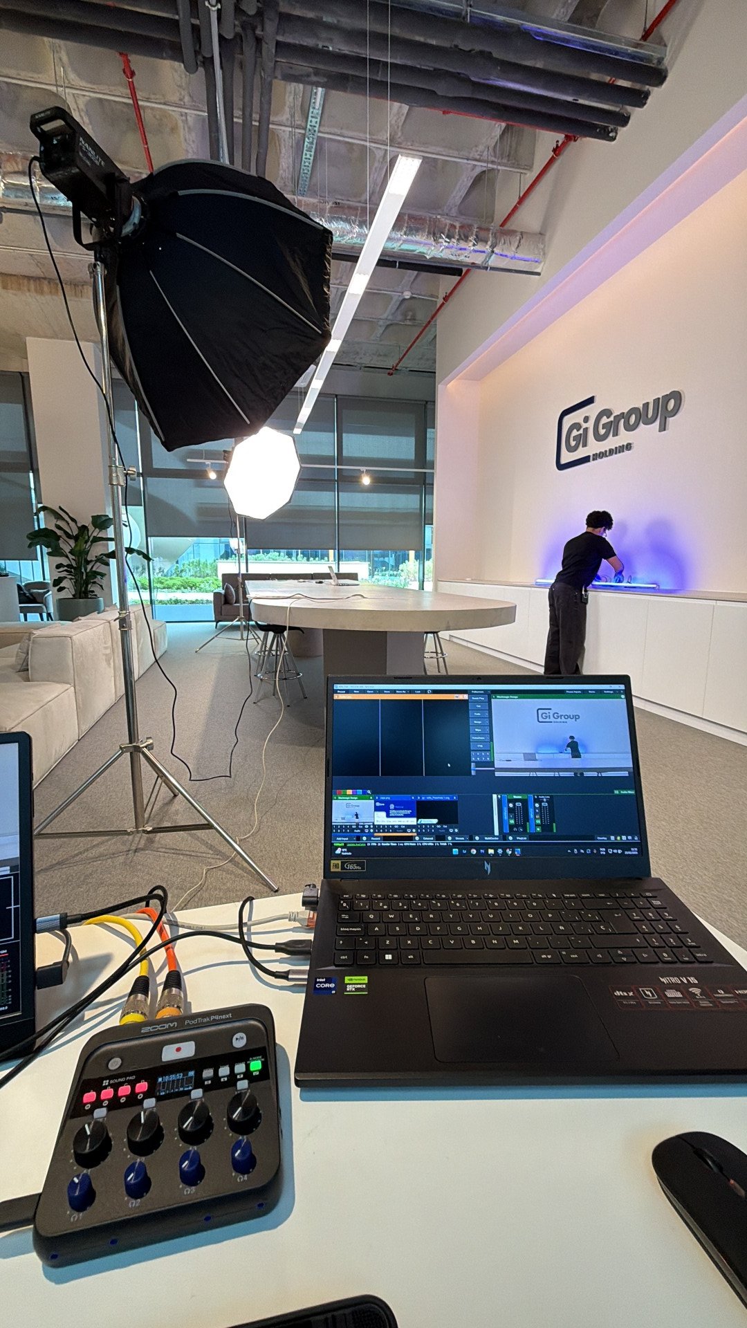 Streaming profissional de evento